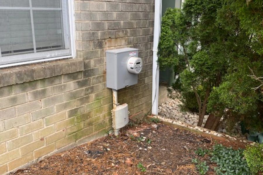 electrical panel installed outside of a house